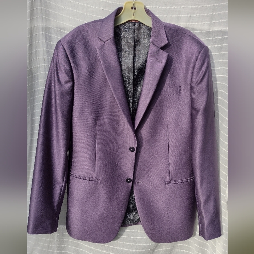 Egara Shiny Purple Men's Sport Coat